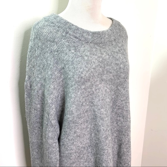 Zara Knit Oversized Crewneck Long Sweater - Picture 3 of 8